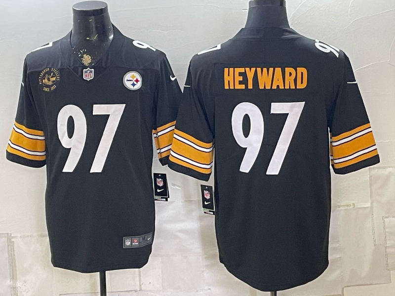 2026 Men Pittsburgh Steelers #97 Heyward Black Limited Nike NFL Jersey 0829002